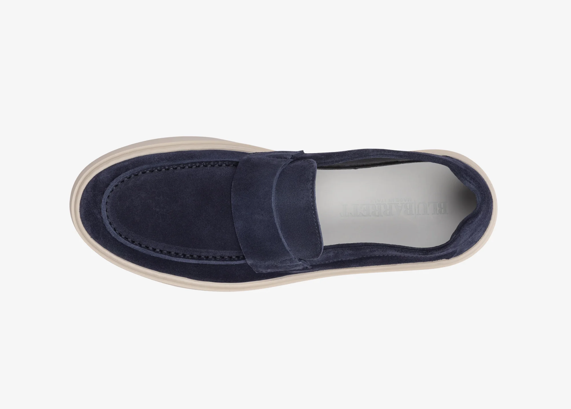 Mocassino in suede blu - Image 3