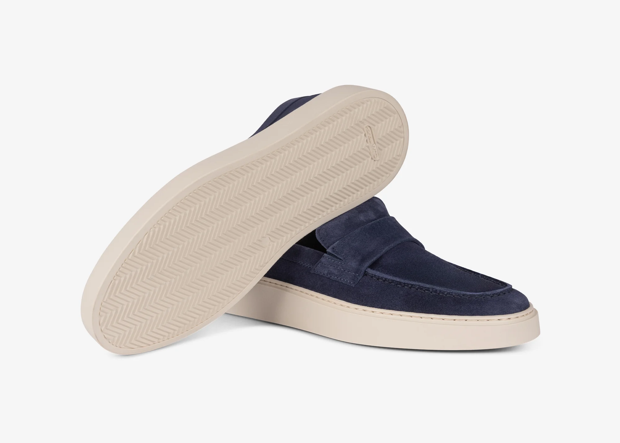 Mocassino in suede blu - Image 4