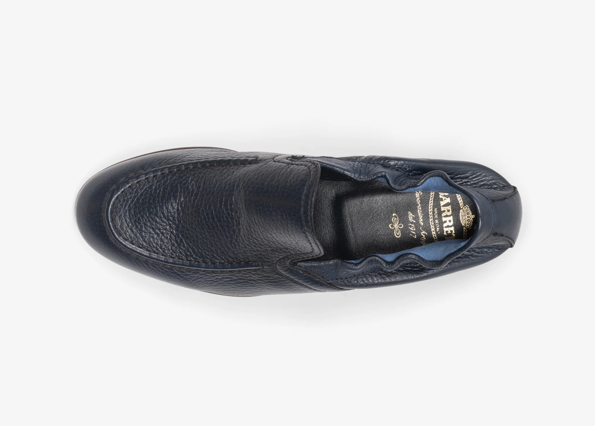 Slip-on con elastico in cervo blu sky - Image 3